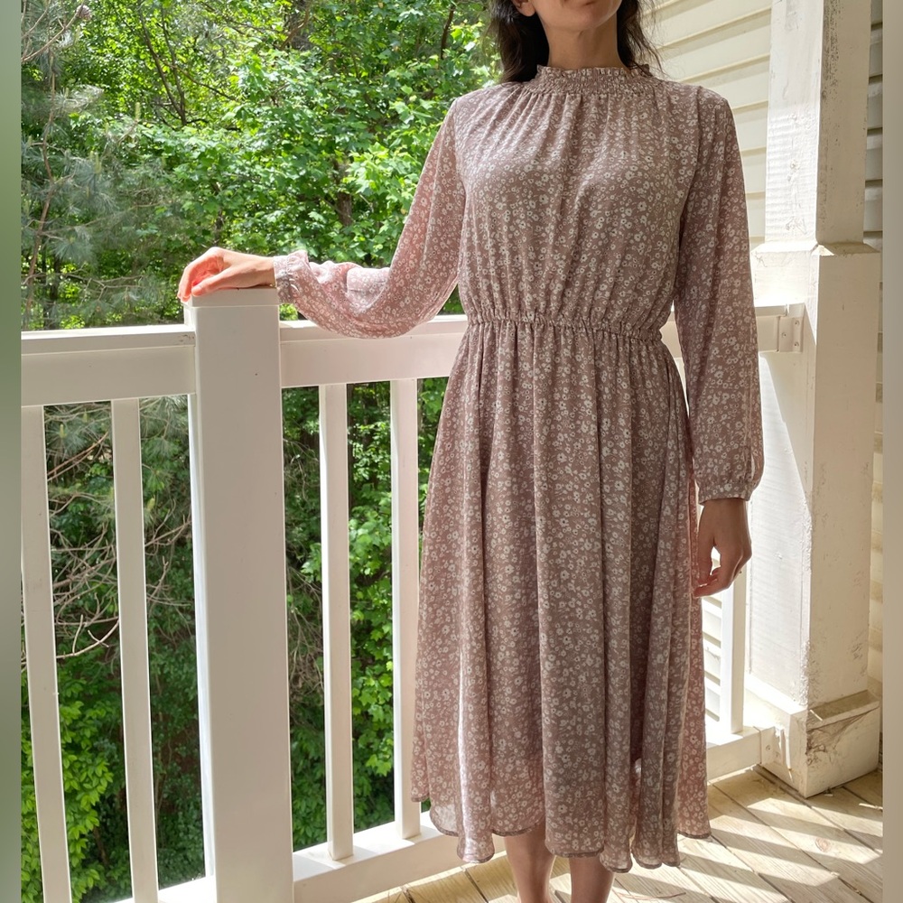 Fukuoka, Japan Light Pink Sakura Dress - Cottage Core